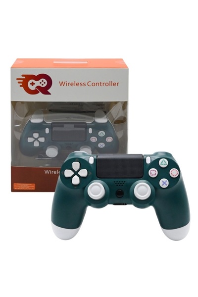 cr WIRELESS CONTROLLER, JOYSTICK FOR PLAYSTATION 4 & PC ( GREEN/WHITE )