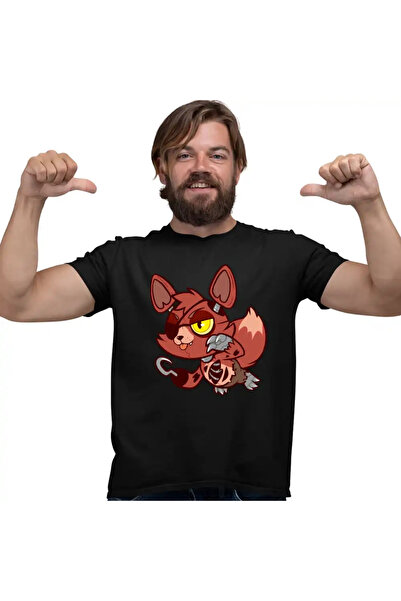 OEM Men's T-shirt Fnaf Playtime Foxy Five Nights at Freddy Horror Halloween