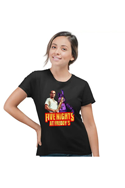 OEM T-shirt Women Fnaf GTA5 Five Nights at Freddy Horror Halloween