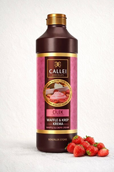 Callei Çilek Waffle Pankek & Krep Sos (1KG)