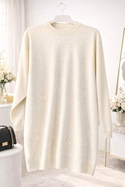 GÜL BUTİK Taşlı İnce Triko Tunik