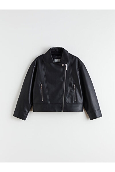 LC Waikiki Rmz Gi̇yi̇m Farkiyla Leather Look Girls' Coat