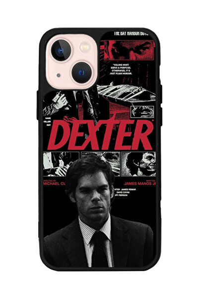 SCALETA CASE iPhone 13 Uyumlu Dexter Morgan Tasarımlı Glossy Mat Siyah Siliko...