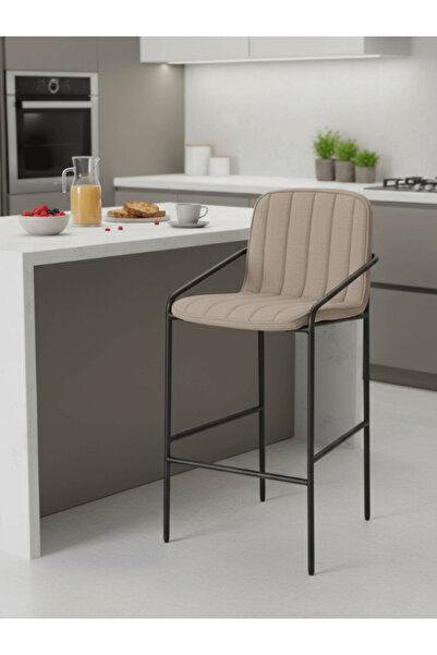 BEC13 Modern bar stool with a luxurious velvet design
