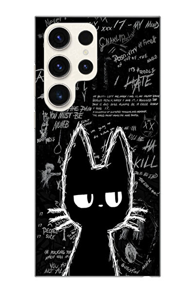 moonset Samsung Galaxy S25 Ultra Uyumlu Baskılı Yumuşak Silikon Şeffaf Telefo...