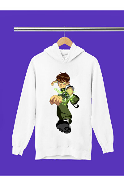 MAGORS Ben10 Printed 3-Yarn Quality Soft Texture Hooded Children's Sweatshirt