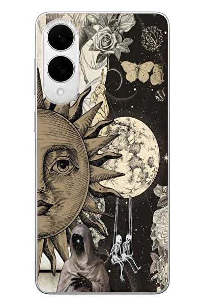 moonset Samsung Galaxy S25 EDGE Uyumlu Baskılı Yumuşak Silikon Şeffaf Telefon...