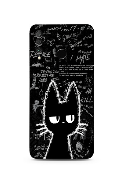 moonset Huawei P30 Lite Uyumlu Baskılı Yumuşak Silikon Şeffaf Telefon Kılıfı