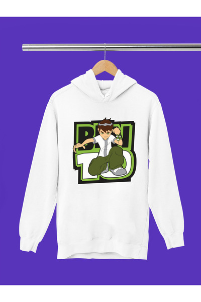 MAGORS Ben10 Printed 3-Yarn Quality Soft Texture Hooded Children's Sweatshirt