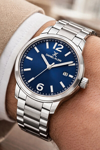 Daniel Klein Steel Cord&Case Calendar Men's Wristwatch Wrist Bracelet Gift Si...