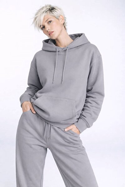 OHM OHEPMODA Γυναικείο φούτερ με κουκούλα και φλις εσωτερικά