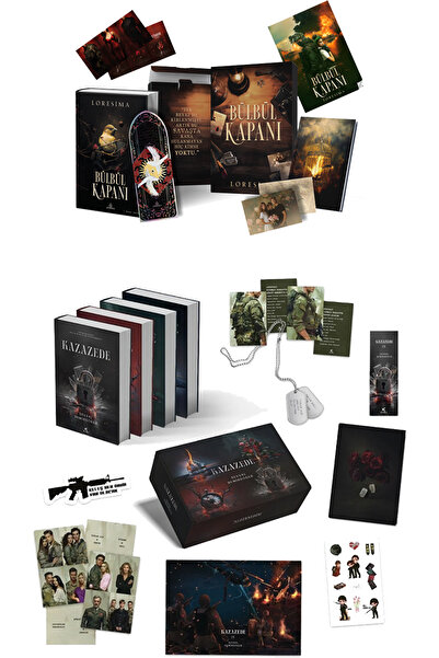 Ephesus Yayınları Bülbül Kapanı 1 Hediyeli Özel Kutu Ciltli ve Kazazede 4lü S...