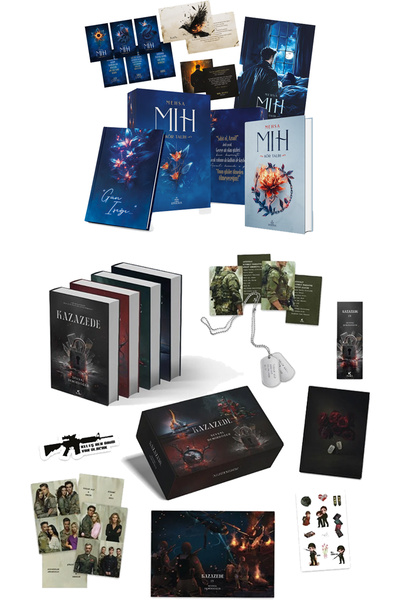 Ephesus Yayınları Mıh 1 Kör Talih Hediyeli Kutu ve Kazazede 4lü Set Askeri Kü...