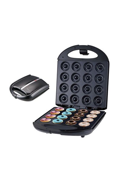 SOKANY 1400W 16-Hole Electric Donut Maker - Non-Stick Mini Cake & Pastry Bake...