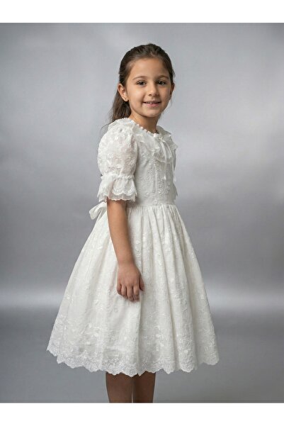 Alesayi_kids فستان بناتي بتول للعيد من 4 الى 14 سنه