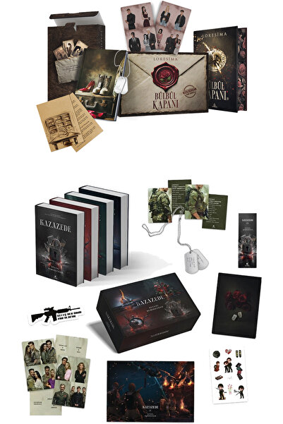 Ephesus Yayınları Bülbül Kapanı 4 Tek Kitaplık Yan Boyalı Hediyeli Kutu ve Ka...