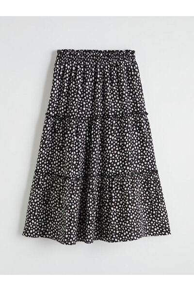 LC Waikiki Floral Embroidered Girls' Skirt with Waist Cord by Uzg Store for S...