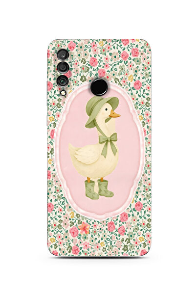 moonset Huawei P30 Lite Uyumlu Baskılı Yumuşak Silikon Şeffaf Telefon Kılıfı