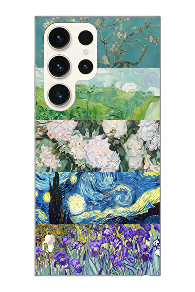 moonset Samsung Galaxy S22 Ultra Uyumlu Baskılı Yumuşak Silikon Şeffaf Telefo...