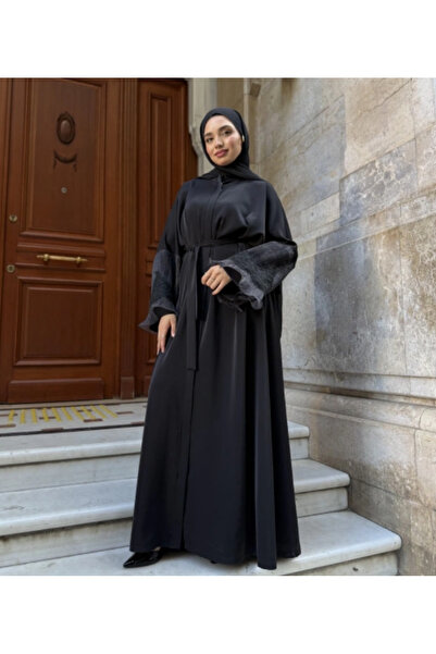 modacofashion Lara Dubai Krep Ferace – Rahat ve Şık Tasarım