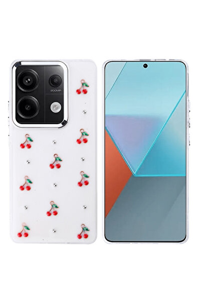 Ceponya غطاء حماية شفاف لامع لهاتف Redmi Note 13 Pro 4G مع تصميم الوسادة الهو...