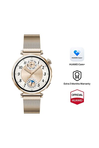 Huawei Watch GT 5 41mm Smartwatch Gold - Gold Milanese Strap