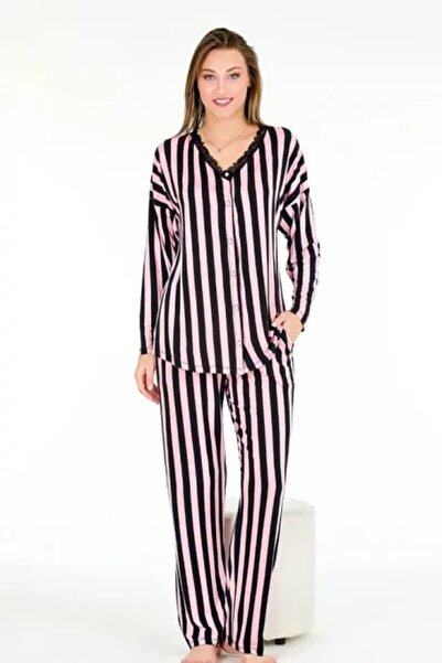 Truva XXL Striped Soft Lycra Pajama Set – Comfortable & Flexible