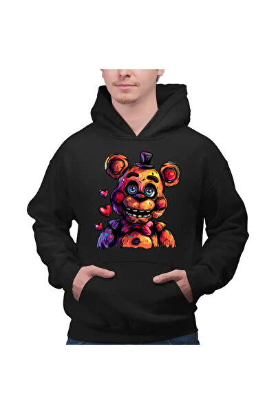 OEM Men's Hoodie Fnaf Valentines Day Lovebirds Five Nights at Freddy's Horror...