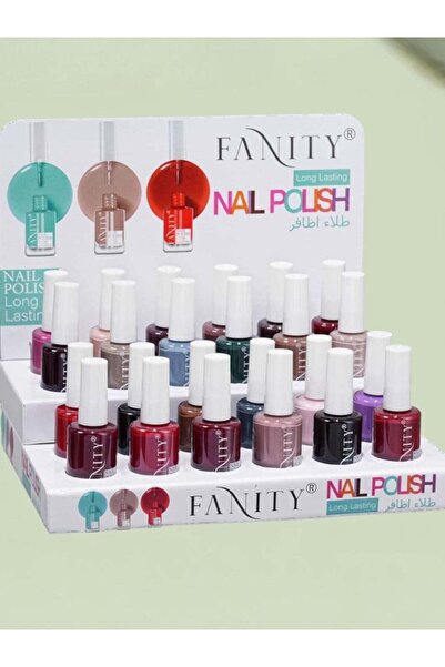 fanity طلاء أظافر فانيتي، 24 قطعة متعددة الألوان