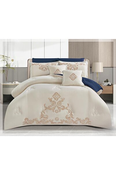Moon A double bed comforter set with an embroidered design to give you elegan...