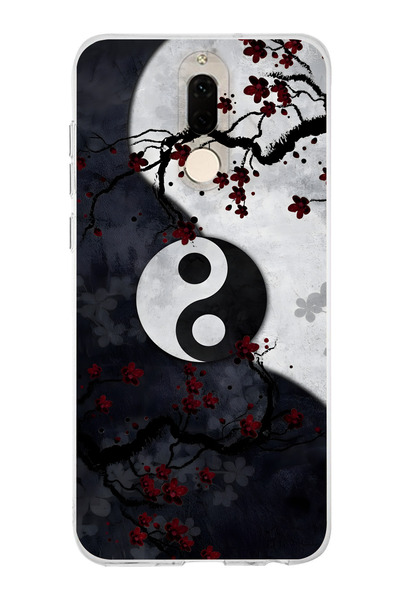 moonset Huawei Mate 10 Lite Uyumlu Baskılı Yumuşak Silikon Şeffaf Telefon Kılıfı