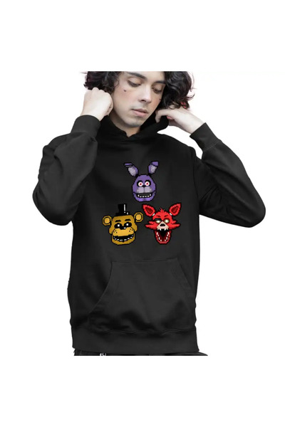 OEM Hanorac Copii Baieti Fnaf Pixel Art Five Nights at Freddy Horror Halloween