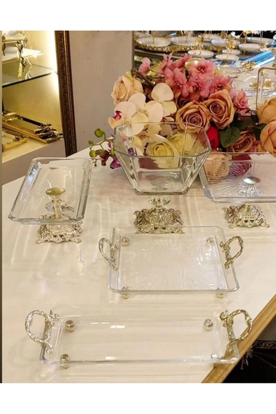 Eslim Paşabahçe Model 5-Piece Silver Presentation Set