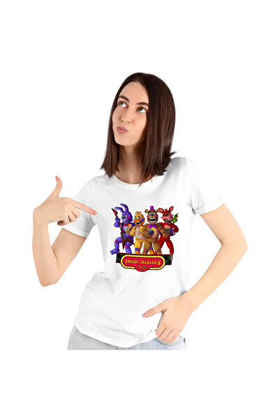 OEM T-shirt Women Fnaf Party Five Nights at Freddy Horror Halloween