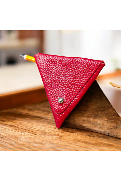 valentina victoria Genuine Leather Triangle-Shaped Coin Holder, Wired Headpho...
