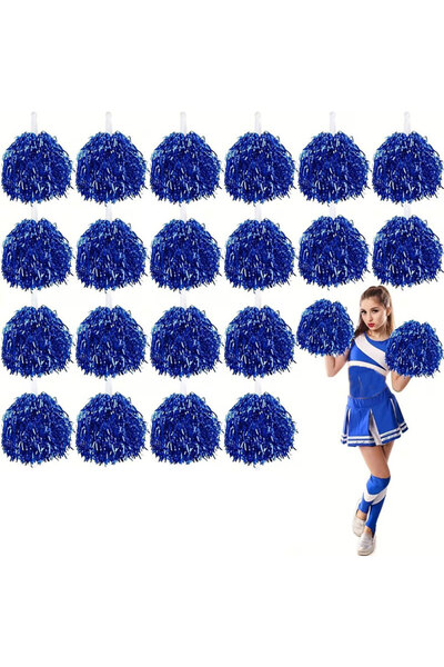 ForWhat 20-парчен комплект сини помпони за офиса, дома, училището, събития и ...