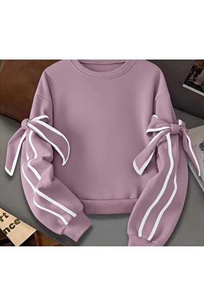 JANES Дамска блуза с дълги ръкави, панделка и панделка