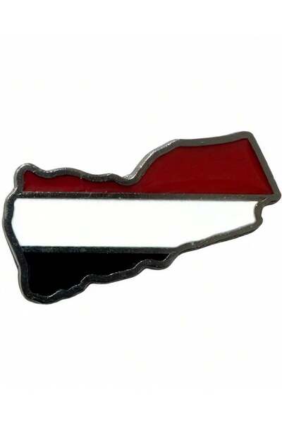 no markte Mobile Phone Sticker - Yemen Flag Map