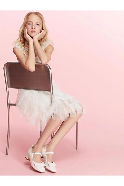 LC Waikiki Balerini pentru fete cu detaliu fundă (S6)