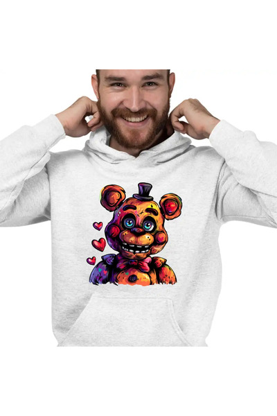 OEM Hanorac Barbati Fnaf Valentines Day Dragobete Five Nights at Freddy Horro...