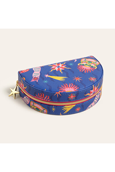 Saatistan Şık Pvc Takı Kutusu 17x11x6 cm, Koyu Mavi, Düzenli Saklama İçin Ideal