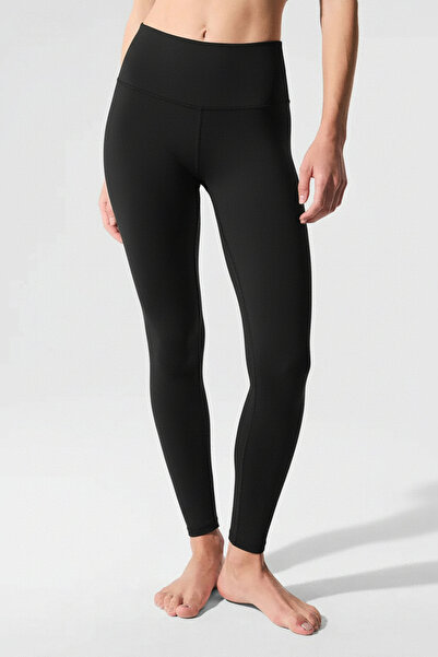 HepsitrentStore Matte Black High Waist Regular Leggings