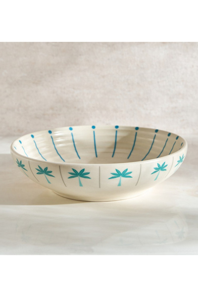 Generic Bedouin Stoneware Pasta Bowl - 20 cm