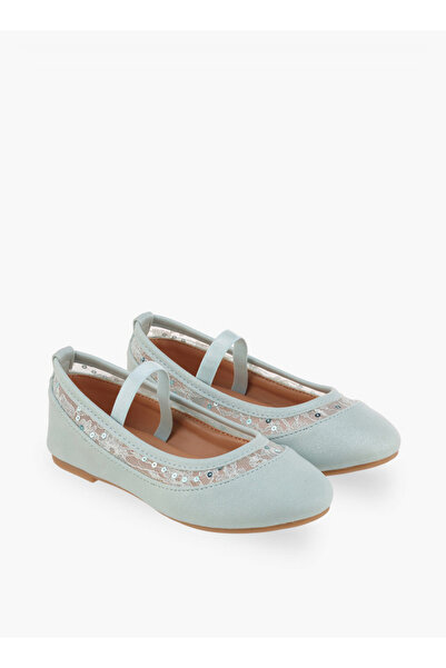 Flora Bella by Shoexpress Girls Lace Trim Ballerina Shoes