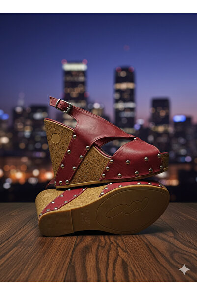 DARUGA Women's High Wedge Heeled Open Back Evening Dress Shoes