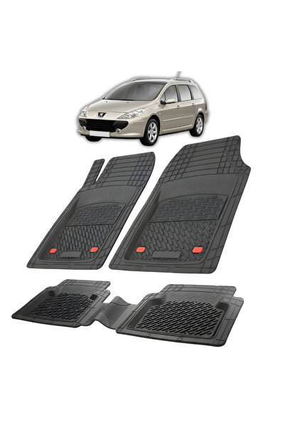 TEAMCAR Πατάκια Αυτοκινήτου Τύπος Δίσκου Συμβατά Peugeot 307 FL (SW 2005-2008...