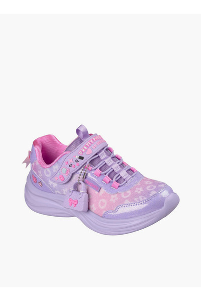 SKECHERS أحذية رياضية للبنات من طراز باور جامز 2.0 مزودة بشريط لاصق