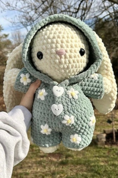 bengovil dekoratif Örgü kız bebek oyuncak tavşan