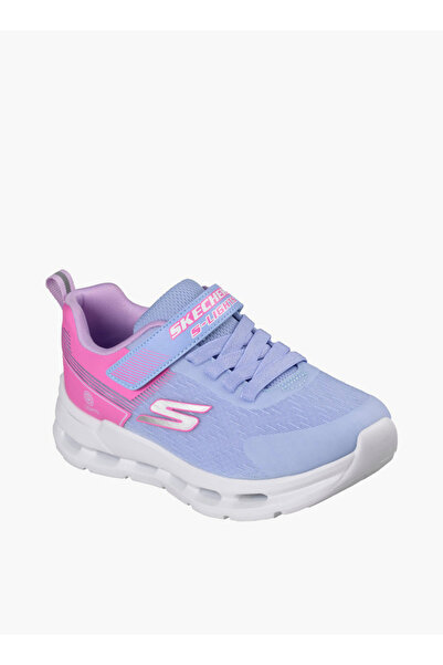 SKECHERS حذاء رياضي للبنات من نوع GLIDE-STEP LIGHTS مزود بشريط لاصق