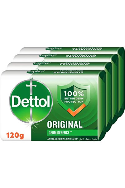 Dettol Original Anti-Bacterial Bar Soap 120g (Pack of 4)